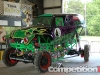Grave Digger Monster Truck in the garage