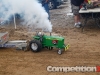 Monster-powered tractor making some smoke