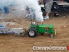 Monster-powered tractor making some smoke