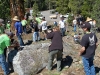 Competitors on the rocks