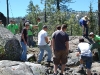 Competitors on the rocks