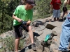 The tricky uphill section