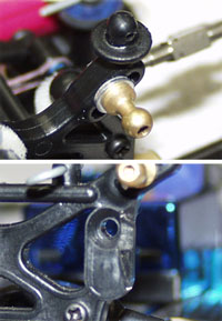 RC18 Building - Shocks Rubbing on the Shock Tower