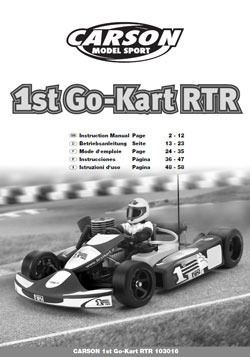 Carson Model Sport Manuals