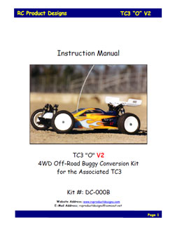RC Product Designs Manuals