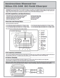 Hitec Charger Manuals
