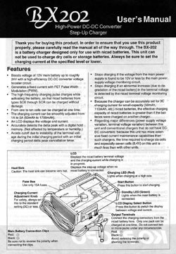 KO Propo Charger Manuals