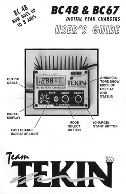Tekin Charger Manuals