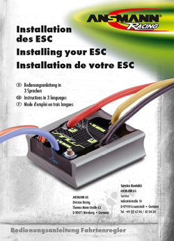 Ansmann ESC Manuals