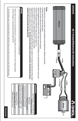 Axial Racing ESC Manuals