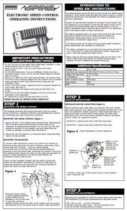 Duratrax ESC Manuals Duratrax ESC Manuals