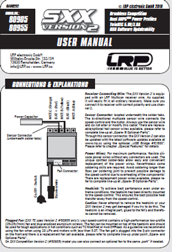 LRP ESC Manuals