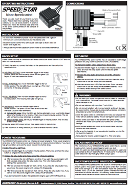 Robitronic ESC Manuals