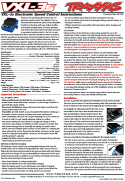 Traxxas ESC Manuals
