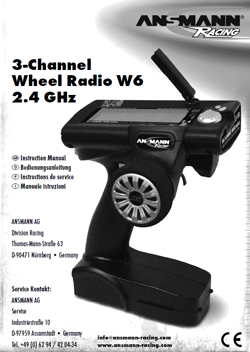 Ansmann Racing Radio Manuals Ansmann Racing Radio Manuals