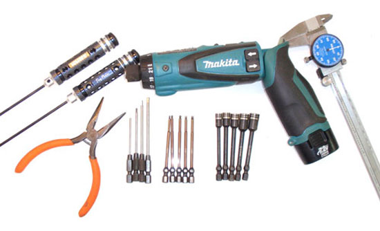 Team Associated RC8.2 Build Tools List
