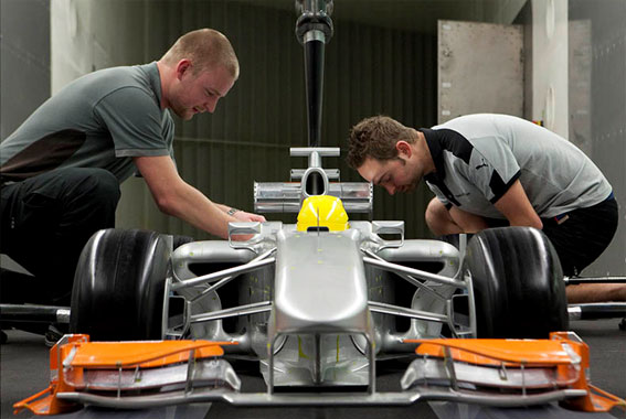 Black and Gold and Green: Lotus F1 Factory Tour