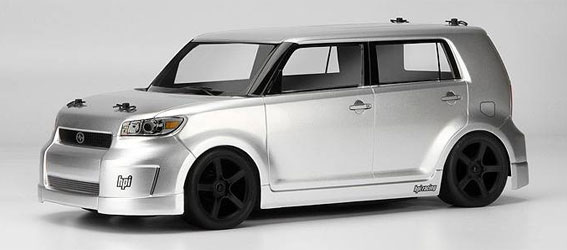 HPI RTR SWITCH W/Scion XB Body (Classis Silver Metallic)