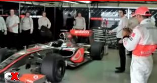 Lewis Hamilton Ghost Rides F1 Car Using Blackberry Storm
