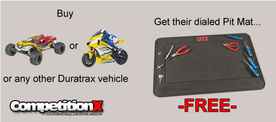 But a Duratrax Vehicle, Get a Pit Mat Free