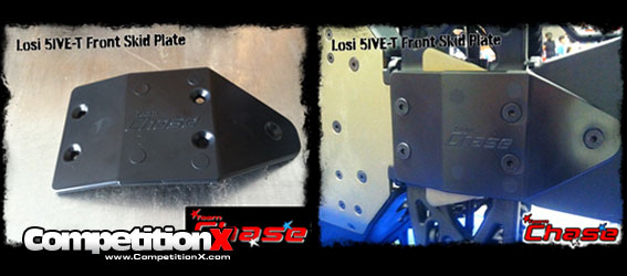 Team Chase Front Skid Plate for the Losi 5IVE-T