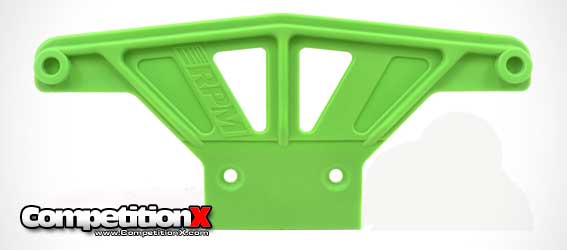 RPM Wide Front Green Bumper for Traxxas 2WD Trucks