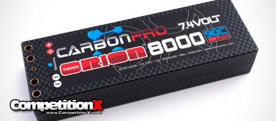 Team Orion Carbon Pro 8000 90C 7.4V 2S with Double Tubes