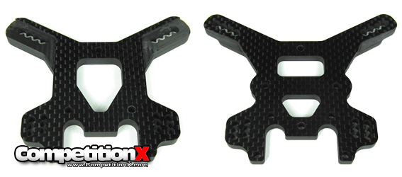 Tekno RC EB48 Front and Rear Carbon Fiber Shock Towers