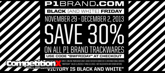 P1 Brand Black (and White) Friday Sale