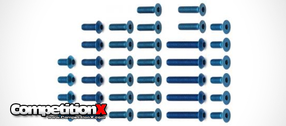 Team Associated B5 and B5M Blue Aluminum Lightweight Screw Sets