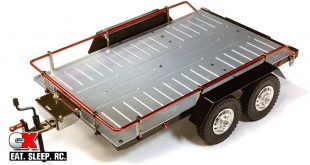 Integy Billet Machined Dual-Axle Car Trailer