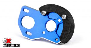 Schelle Racing Laydown Motor Plate and Spur Guard for the Team Associated B6