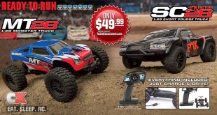 Team Associated MT28 / SC28 Fox Factory Edition 1:28 Scale Trucks