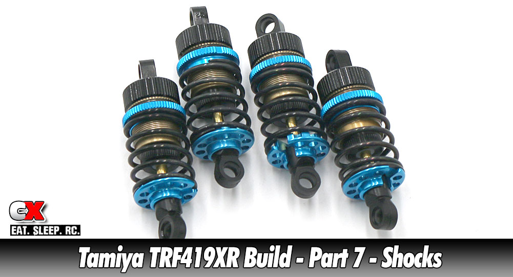Tamiya TRF419XR Touring Car Build - Part 7 - Shocks | CompetitionX