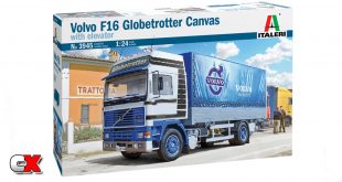 Italeri Volvo F16 Globetrotter Canvas Truck with Elevator Model Kit | CompetitionX