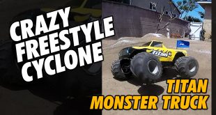 Video - RC Monster Jam - Titan Monster Truck Cyclone Freestyle #Shorts | CompetitionX