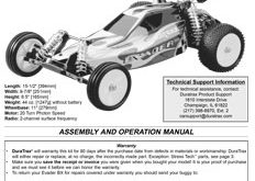 DuraTrax Evader BX Manual