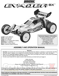 DuraTrax Evader BX Manual