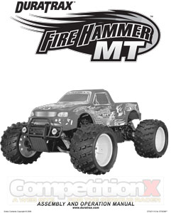 DuraTrax Firehammer MT RTR Manual