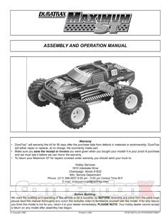 DuraTrax Maximum ST Manual