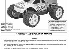 DuraTrax Mini Quake RTR Manual