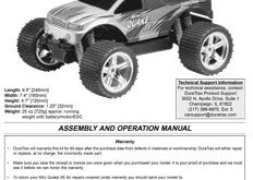 DuraTrax Mini Quake SE Manual