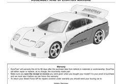 DuraTrax Street Force GP Manual