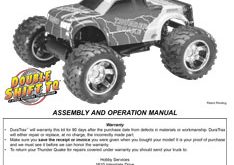 DuraTrax Thunder Quake Manual