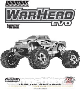 DuraTrax Warhead EVO Manual