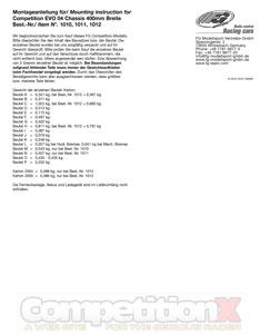 FG Modellsport Competition EVO-04 Manual