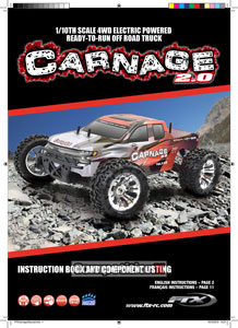 FTX RC Carnage 2.0 Manual