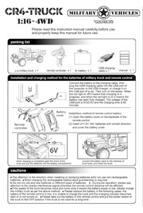 Funtek CR4 Truck Manual
