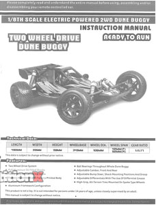 Haiboxing Dune Racer Manual