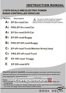 Himoto EXO-16 Manual